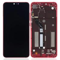 Xiaomi Mi 8 Lite Touch + Lcd + Frame Red / Gold Service Pack
