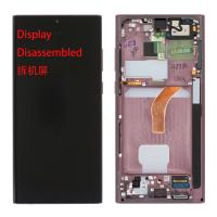 Samsung Galaxy S22 Ultra S908 Touch + Lcd + Frame Violet Disassembled Grade A
