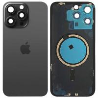 iPhone 15 Pro Max Back Cover With Frame Black