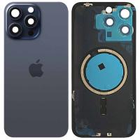 iPhone 15 Pro Max Back Cover With Frame Blue