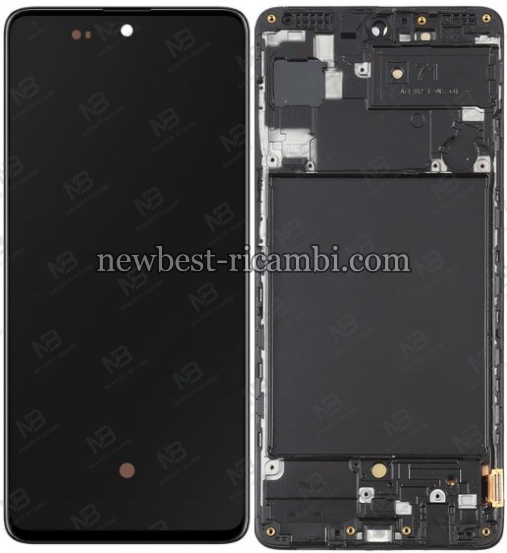 Samsung Galaxy A71 A715f Touch+Lcd+Frame Black OLED OEM