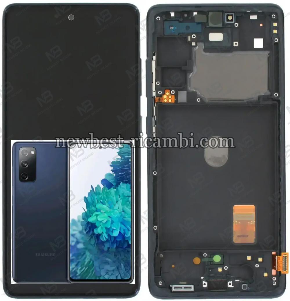 Samsung Galaxy S20 FE G780/G781 Touch+Lcd+Frame Cloud Navy Black OLED OEM