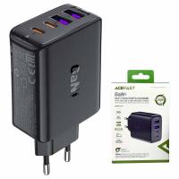 Acefast A61 Wall Charger 45W 3A 2 x USB-A - 2 x USB-C Black