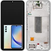 Samsung Galaxy A34 5G A346 Touch+Lcd+Frame Silver OLED OEM