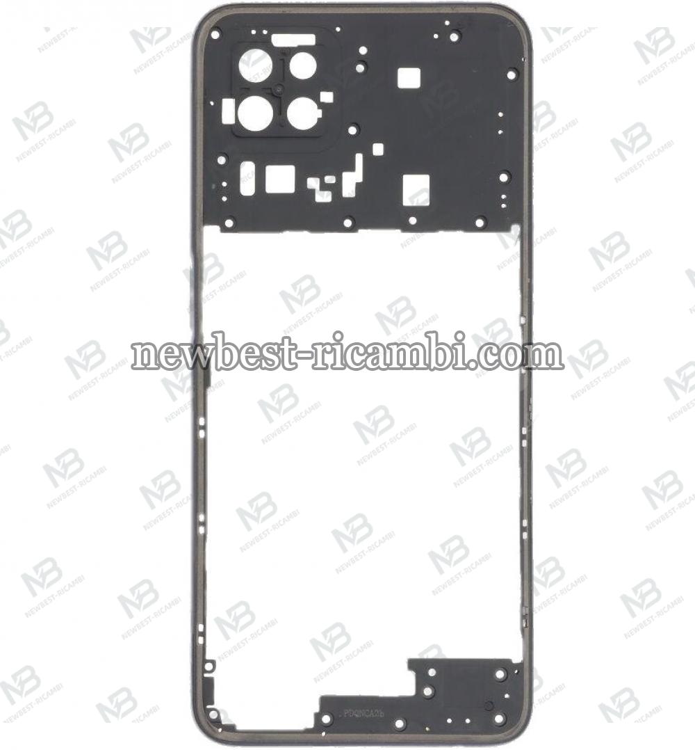 Oppo A73 5G CPH2161 Middle Frame B+Volume Button Black
