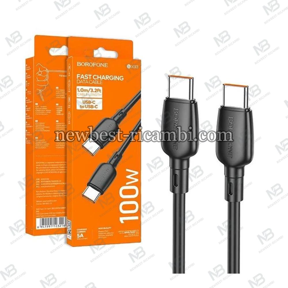 USB-C To USB-C Cable Borofone BX93 100W 5A 1M Black In Blister