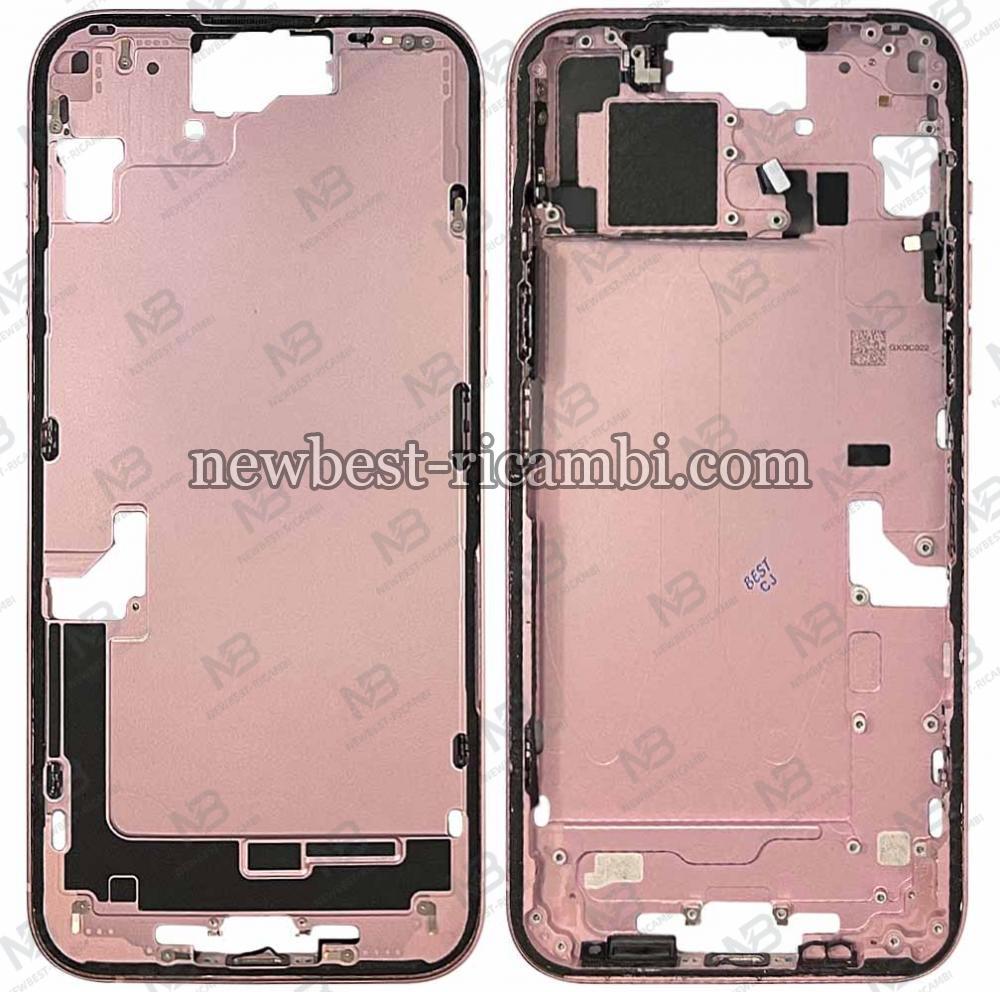 iPhone 15 Plus Middle Frame + Side Key Dissembled Pink Grade A Original