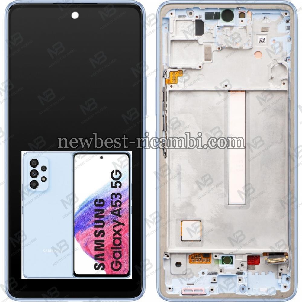 Samsung Galaxy A536 A53 5G Touch+Lcd+Frame Blue OLED OEM