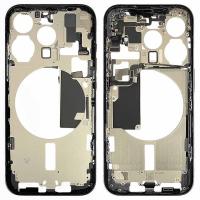 iPhone 15 Pro Middle Frame + Side Key Dissembled Black Grade A 100% Original