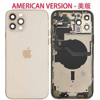 iPhone 12 Pro Max Back Cover + Frame Gold Dissembled Grade A Original - US Version