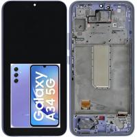 Samsung Galaxy A34 5G A346 Touch+Lcd+Frame Violet OLED OEM