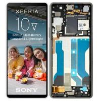 Sony Xperia 10 V Touch + Lcd + Frame White Service Pack