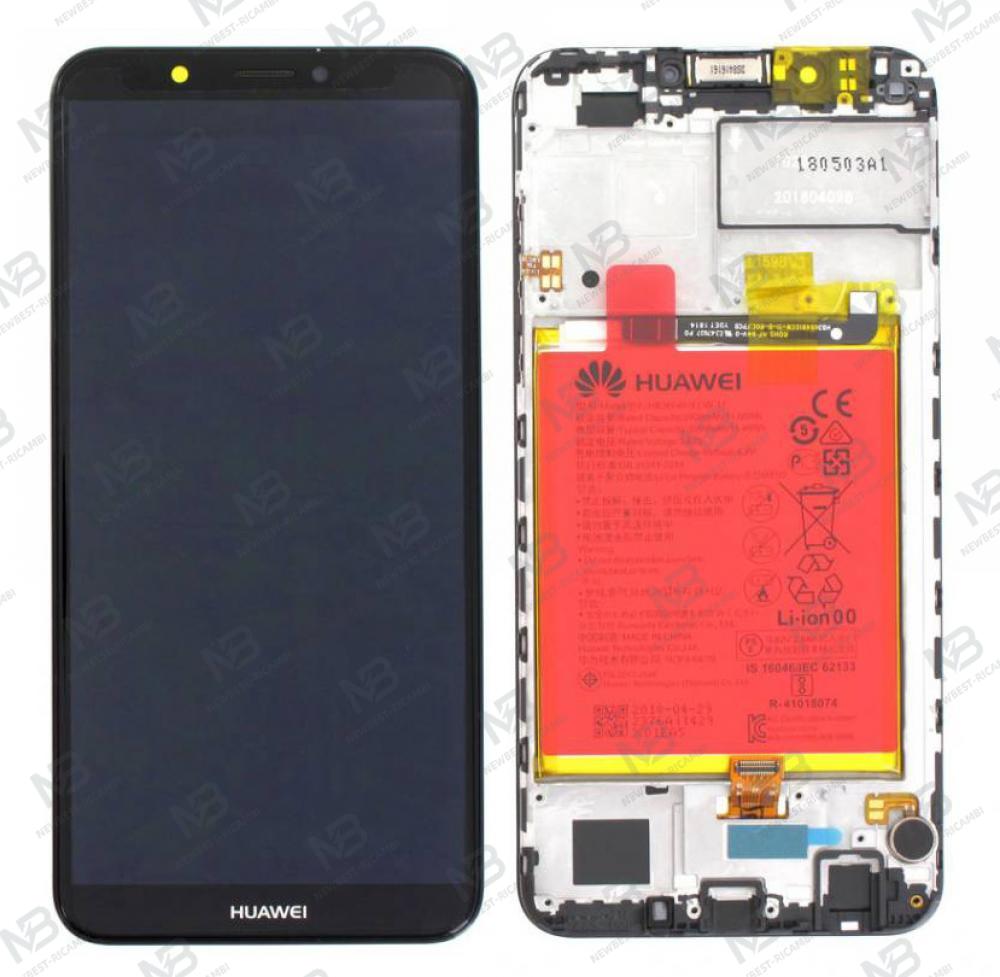 Huawei Y7 2018 Touch+Lcd+Frame+Battery Black Service Pack