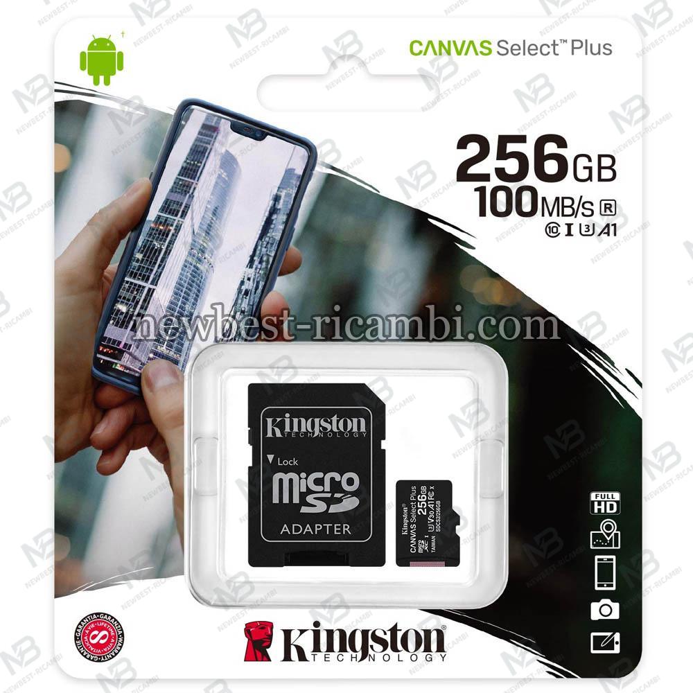 KINGSTON Canvas Select Plus microSD 256GB Class10 UHS-I adapter SDCS2/256GB