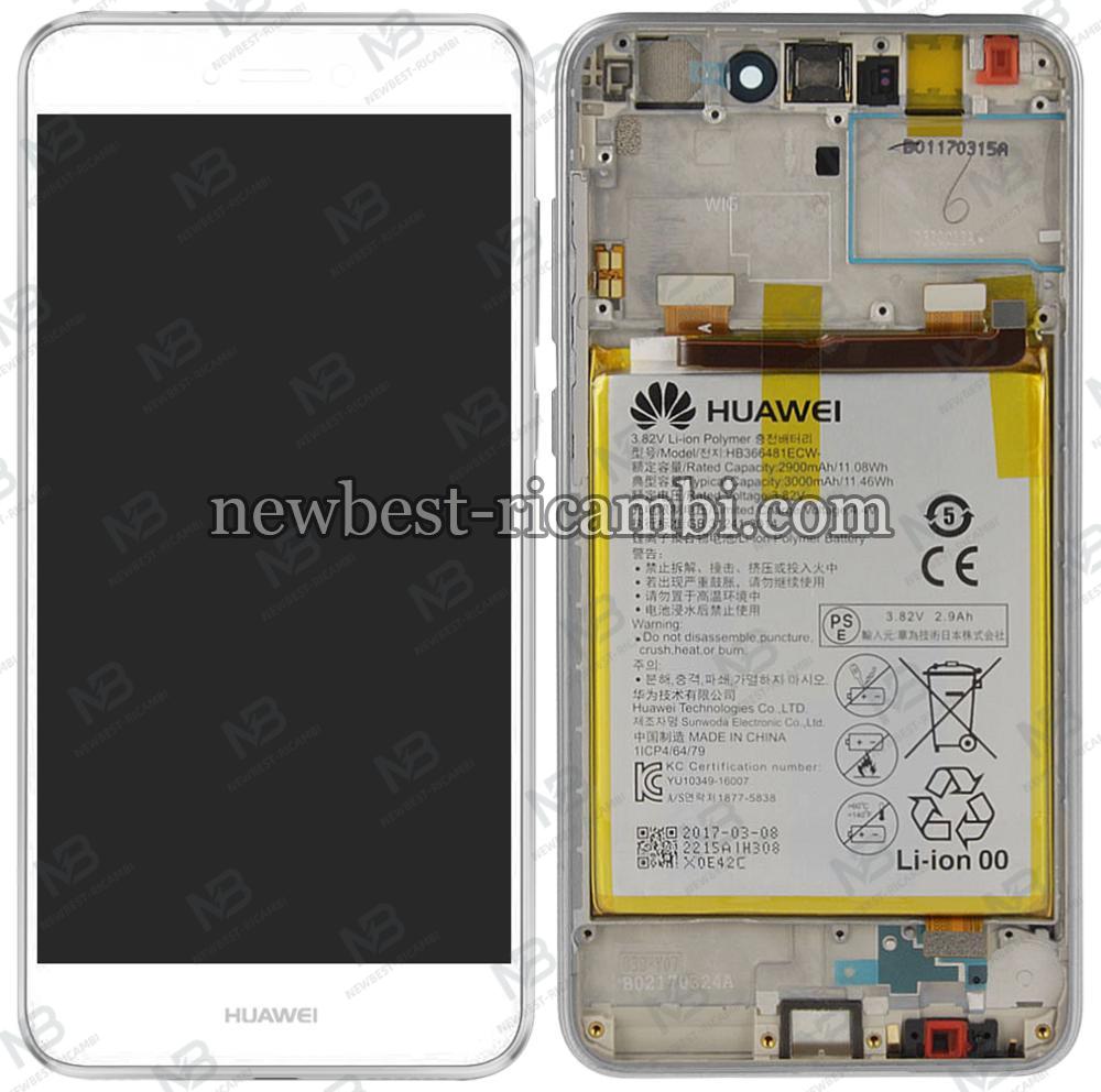 Huawei P8 Lite 2017 pra-lx3 Touch+Lcd+Frame Battery White Service Pack