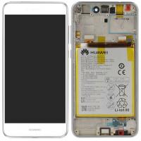 Huawei P8 Lite 2017 pra-lx3 Touch+Lcd+Frame Battery White Service Pack