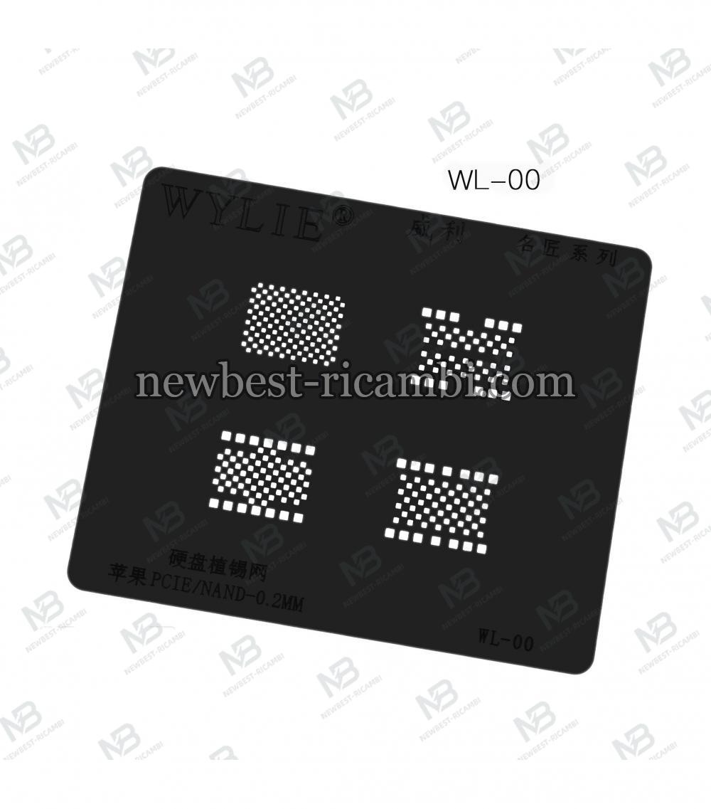 WYLIE Imported Square Hole Black Steel Mesh WL-00 for iphone nand 4G-MAX