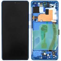 Samsung Galaxy S10 Lite G770 Touch + Lcd + Frame Blue Service Pack