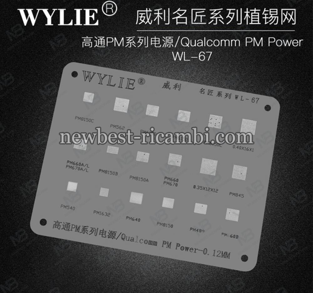 Wylie WL-72 BGA Reballing Stencil For HUAWEI 710 Hi6260 Honor 8X 20i 10 Lite Enjoy 10 Plus/9P/9S Nova 5i 3i 4E CPU Power