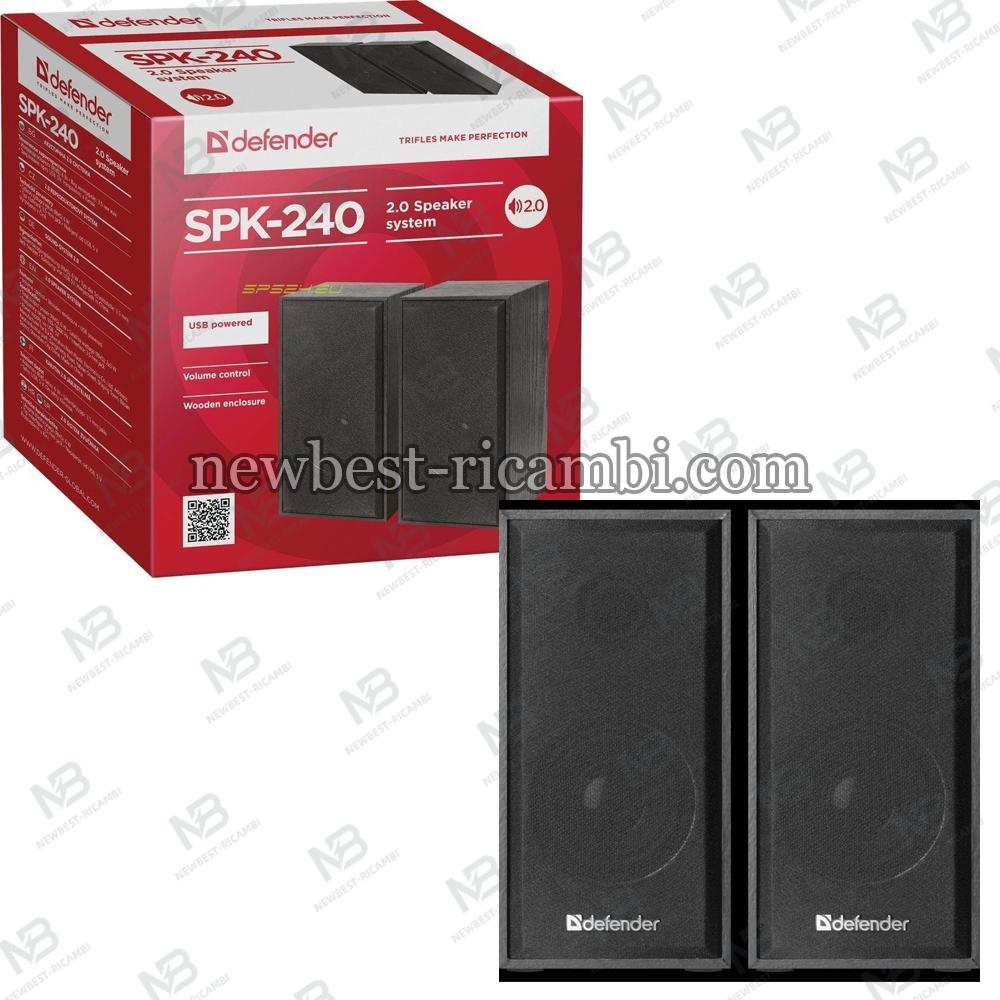 Defender SPK-240 Black Wired 6 W