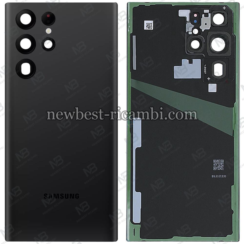 Samsung Galaxy S22 Ultra S908B Back Cover+Camera Glass Black Original