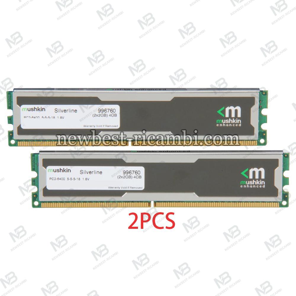 Mushkin Enhanced Silverline 4GB (2 x 2GB) DDR2 800 (PC2 6400) Desktop Memory Model 996760