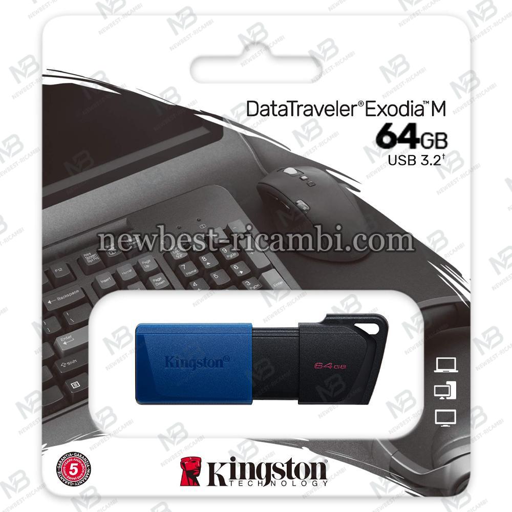 Kingston 64GB DataTraveler Exodia M USB Flash Drive DTXM/64GB