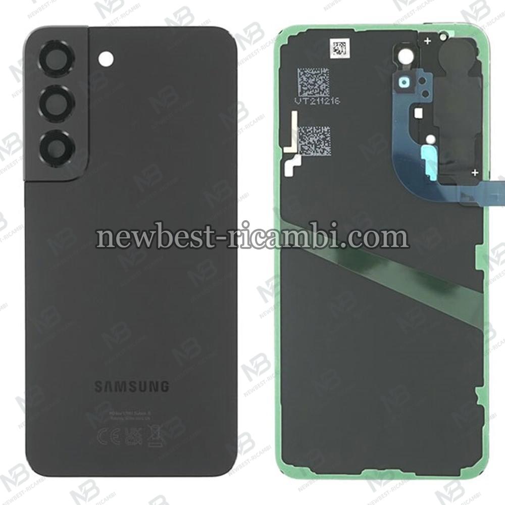 Samsung Galaxy S22 S901B Back Cover+Camera Glass Graphite Black Service Pack