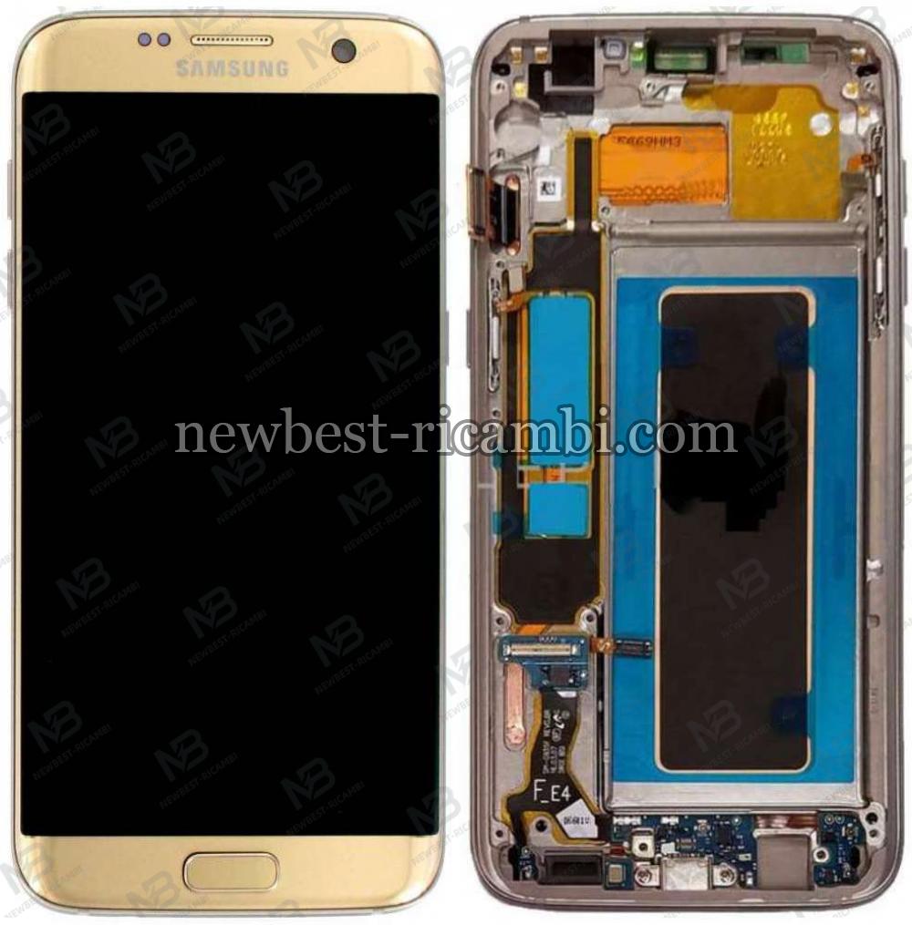 Samsung Galaxy S7 Edge G935f Touch+Lcd+Frame Gold Service Pack