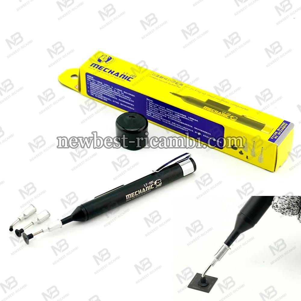 MECHANIC LT201 Solder Desoldering Anti Static Vacuum Sucking Suction Pen Remover Tool Pump Sucker IC SMD With 3 Pcs Suct