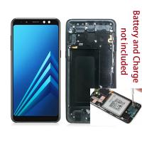 Samsung Galaxy A530 Touch+Lcd+Frame Black Disassemble From Phone  B