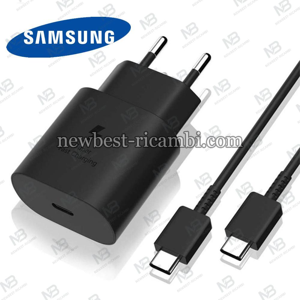 Wall Charger Samsung TA800NB 25W 1x Type-C with Type-C Cable Black Bulk