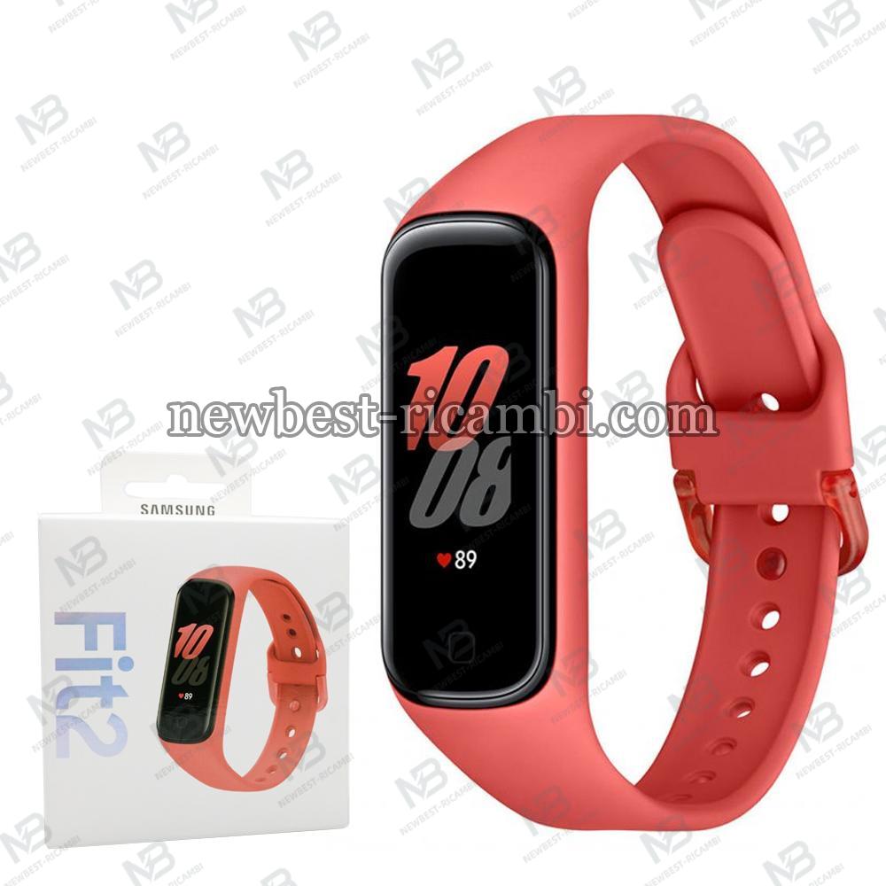 Samsung Galaxy Fit 2 SM-R220 Fitness Band Bluetooth Smart Watch Red Used Grade A  Like New In Blister