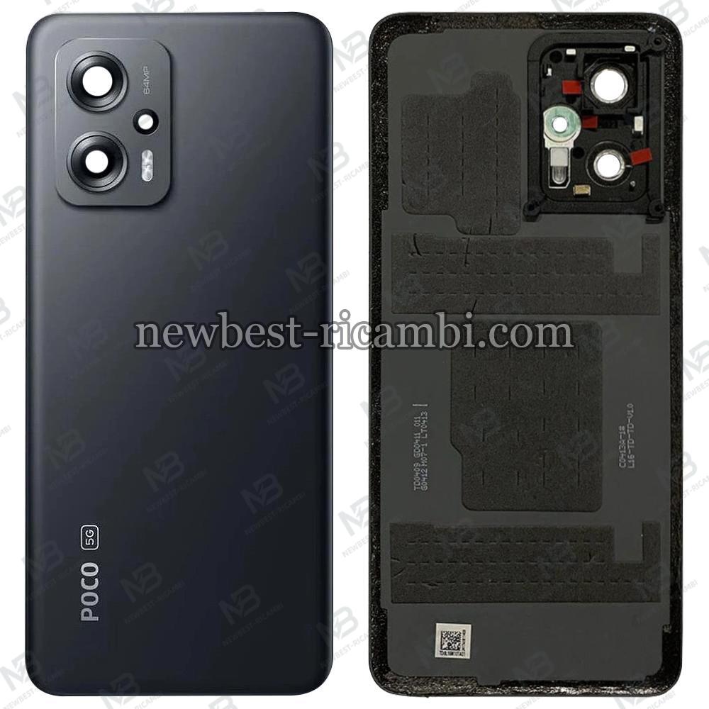 Xiaomi Poco X4 Gt Back Cover+Camera Glass Black Original