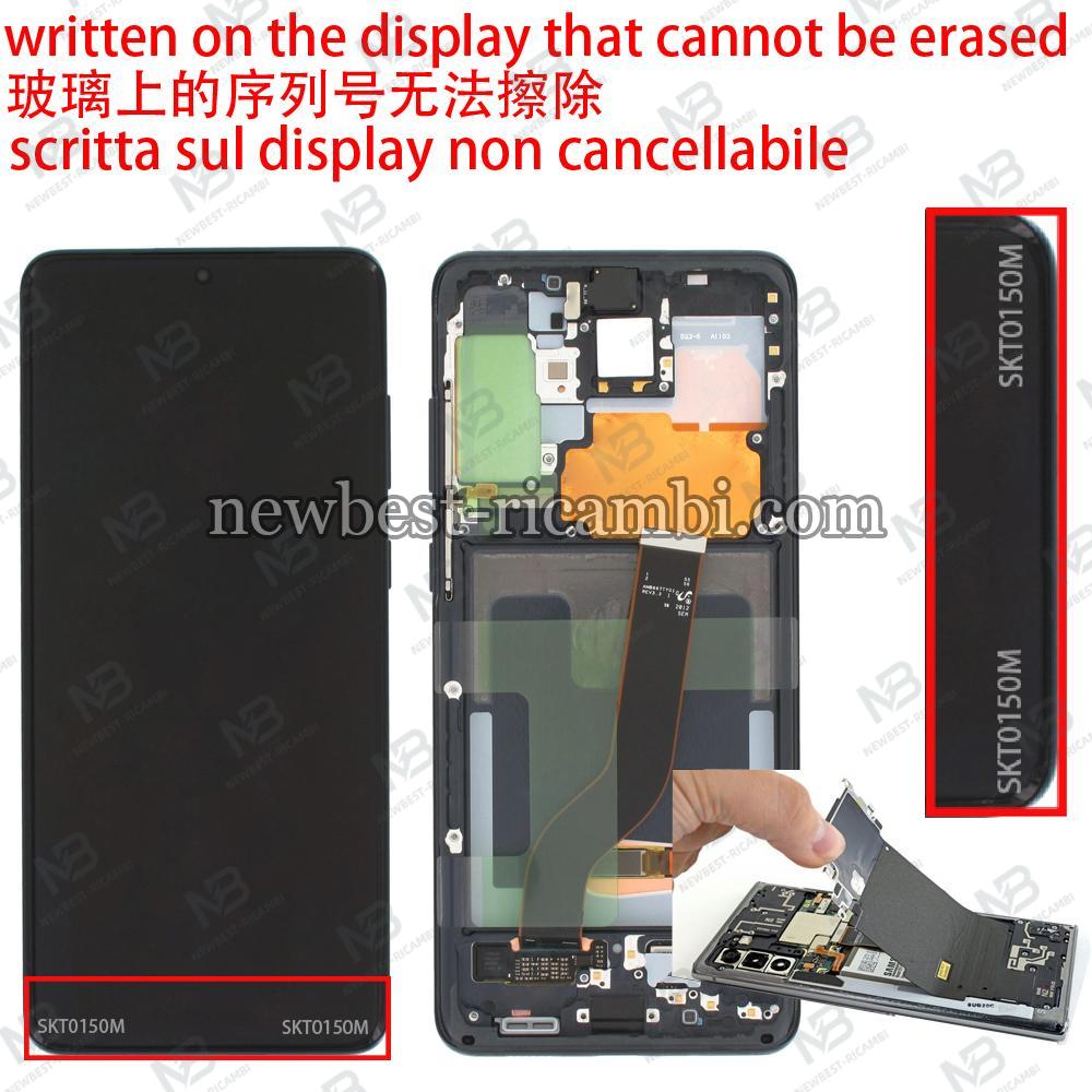 Samsung Galaxy G985 G986 Touch + Lcd + Frame Black (Developer Version ) Disassembled Grade A