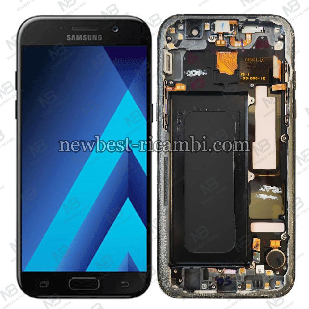 Samsung Galaxy A5 2017 A520f Touch+Lcd+Frame Black Disassembled Grade A