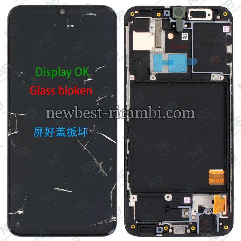 Samsung Galaxy A40 2019 A405f Touch+Lcd+Frame Glaas Bloken Display OK