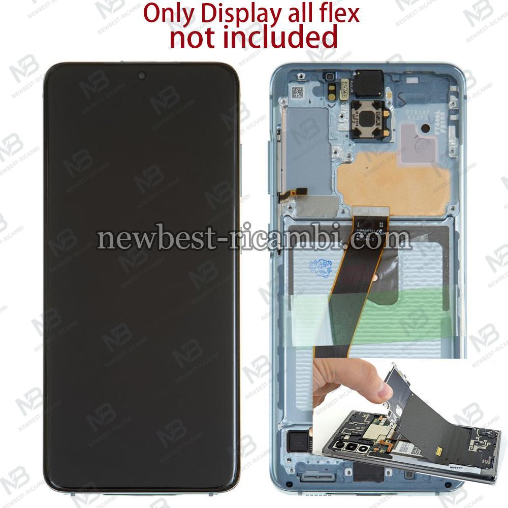 Samsung Galaxy S20 G980 / G981Touch+Lcd+Frame Blue Disassemble From New Phone A