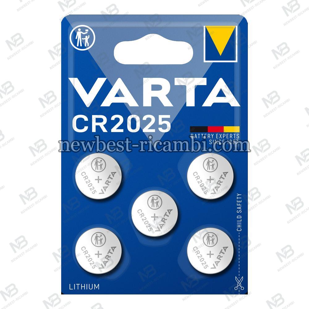 Varta Lithium Coin CR2025 Button Cell 157 MAh 3V 5 Pcs In Blister