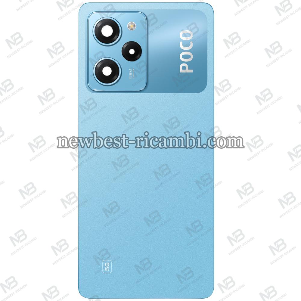 Xiaomi Poco X5 Pro 5G Back Cover+Camera Glass Blue Original