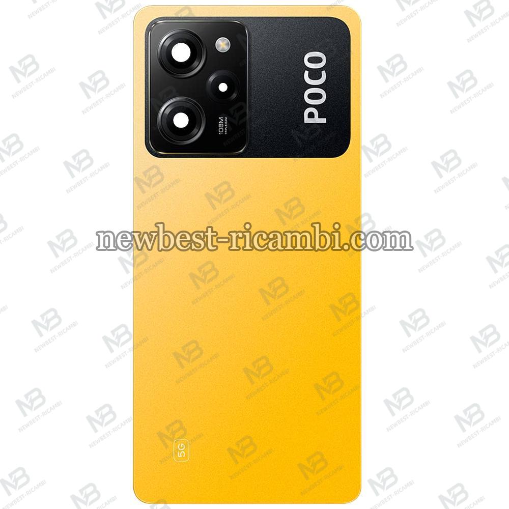 Xiaomi Poco X5 Pro 5G Back Cover+Camera Glass Yellow Original