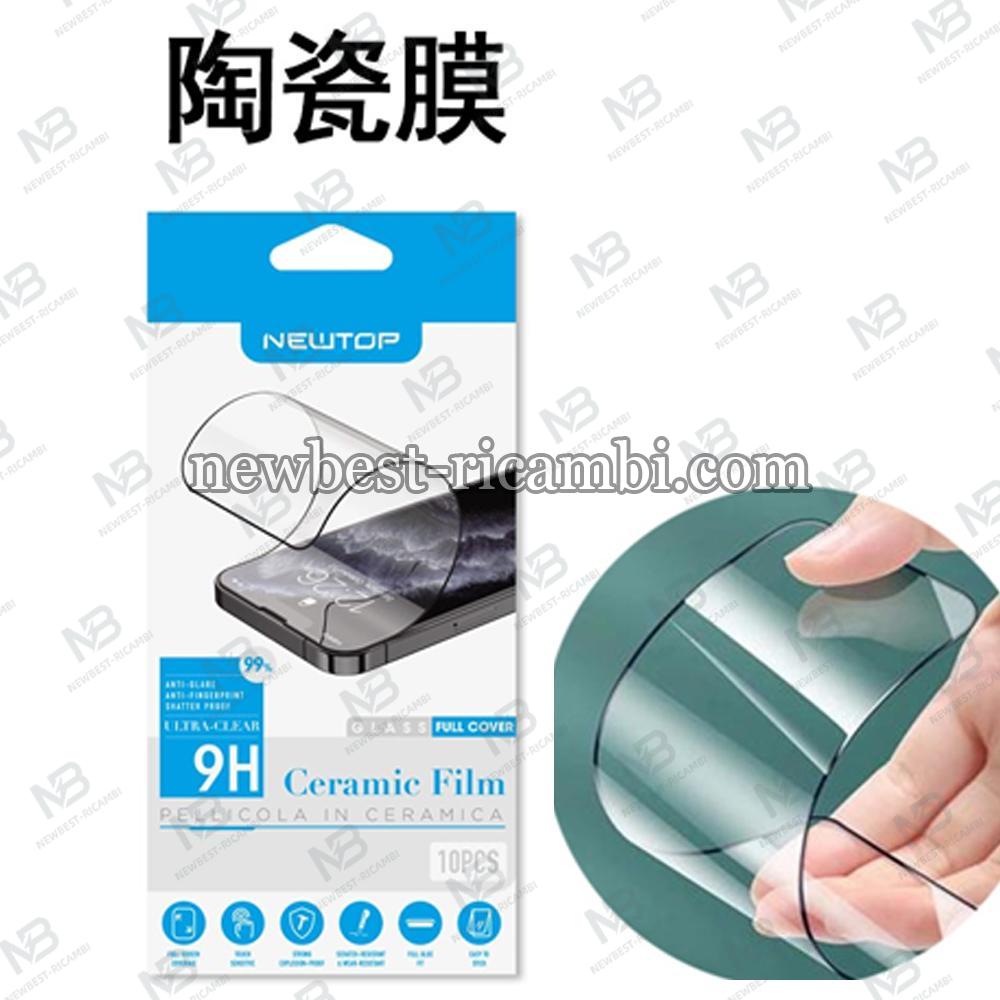 FULL GLUE ANTI-BREAK CERAMICA CLEAR XIAOMI REDMI NOTE 10 5G (Xiaomi - Redmi Note 10 5G - Nero)