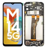 Samsung Galaxy M14 5G M146B Touch+Lcd+Frame Black Service Pack