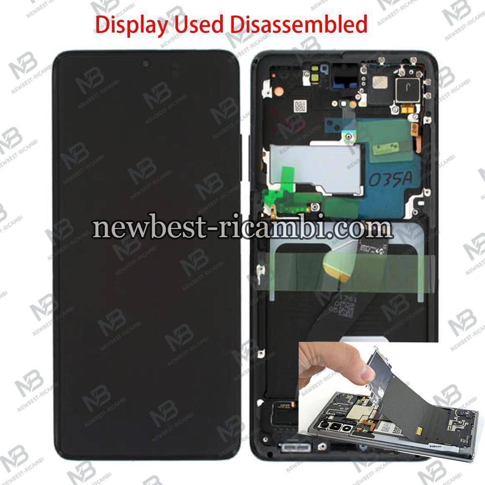 Samsung Galaxy  S21 Ultra G998 Touch+Lcd+Frame Black Disassembled Grade B