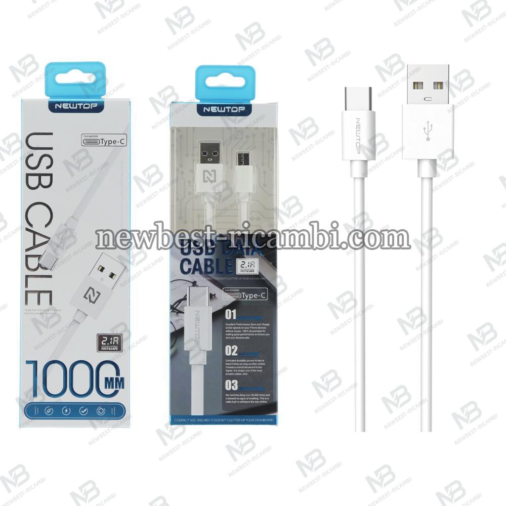 NEWTOP BASICS CU07 SIMPLY CAVO 100CM USB/TYPE-C ( Bianco)