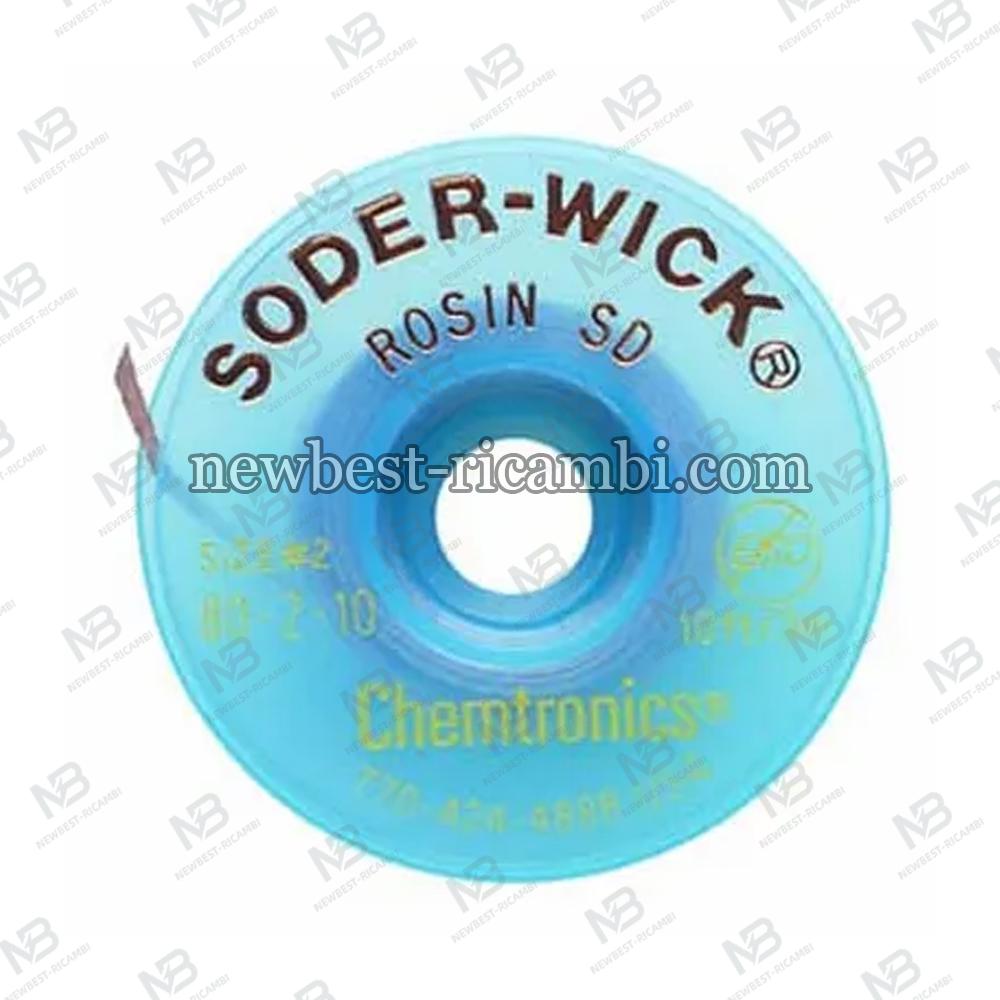 Chemtronics 80-2-5 Soder-Wick Rosin SD Braid 5' YELLOW