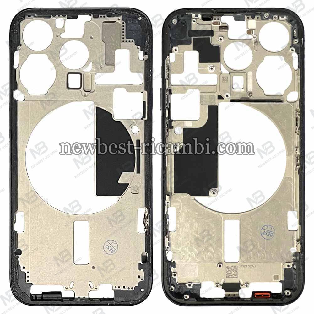 iPhone 15 Pro Middle Frame + Side Key Dissembled Blue Grade A 100% Original