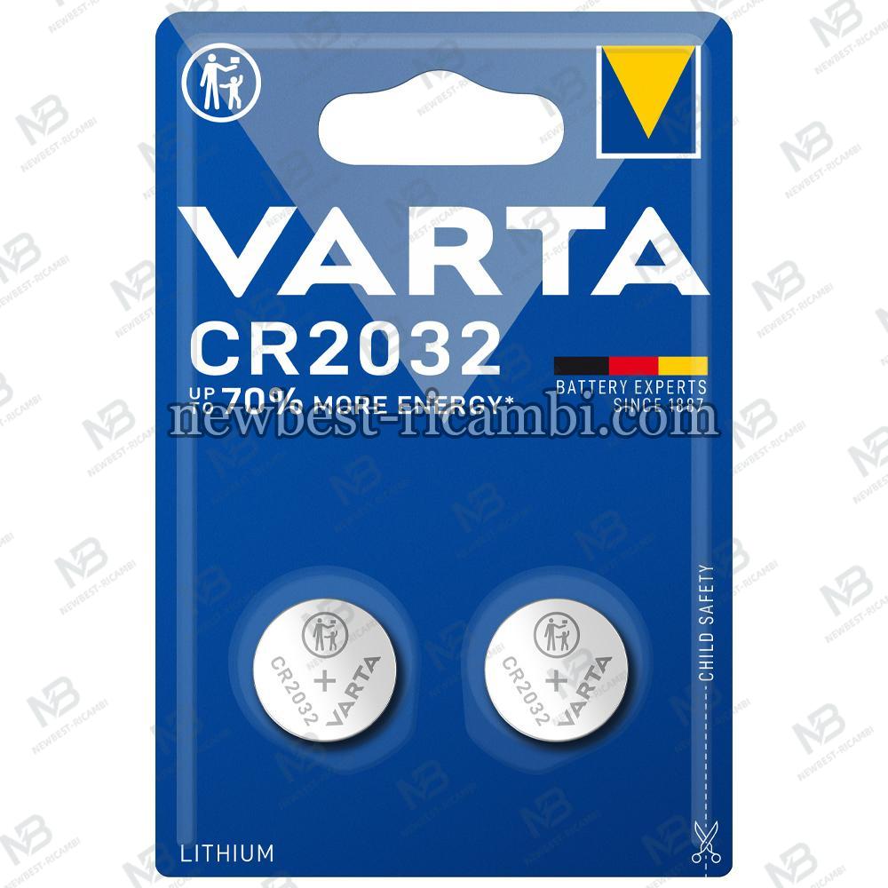 Lithium Button Cell Varta CR2032 220mh 3V 2-Pack