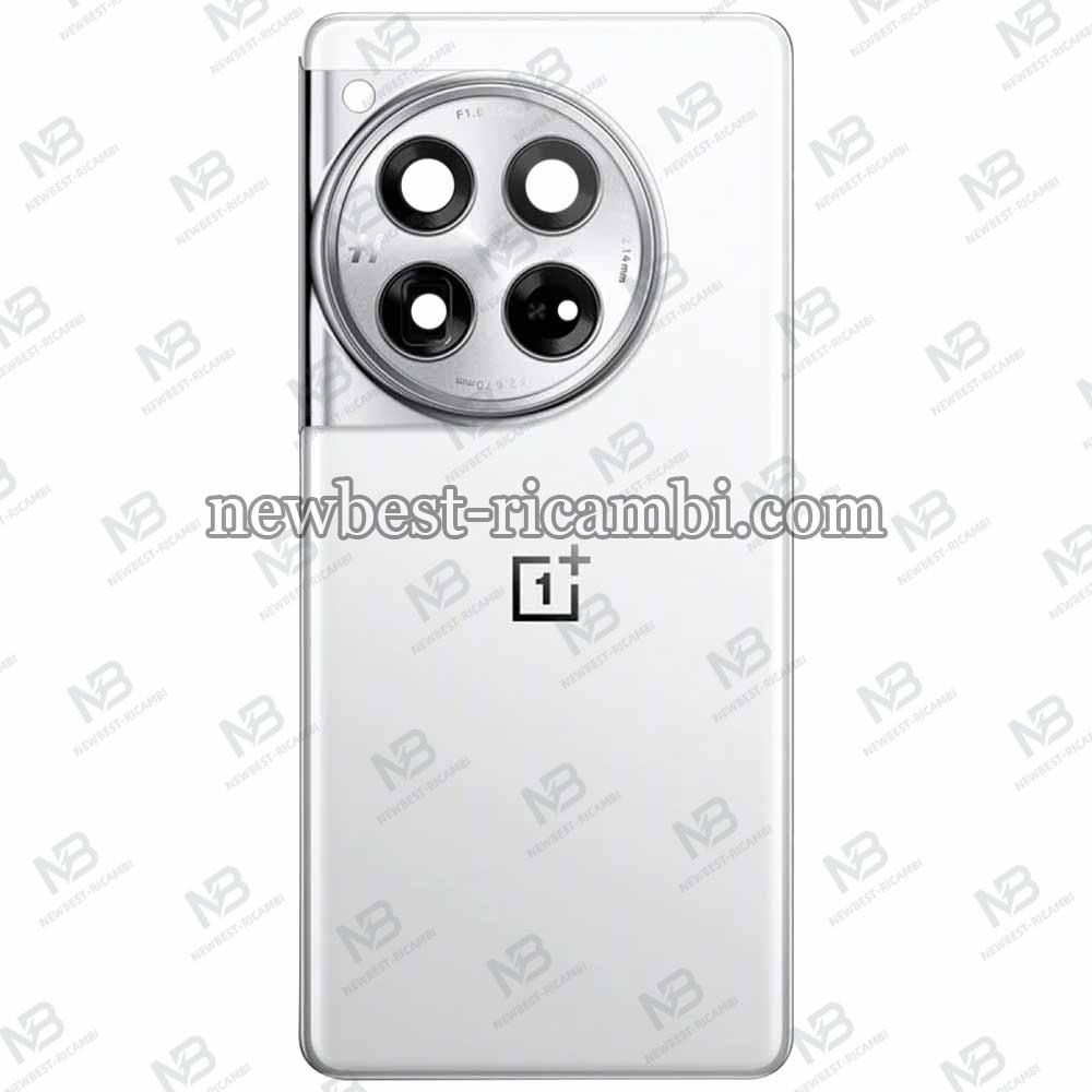 One Plus 12 5G Back Cover + Camera Glass White