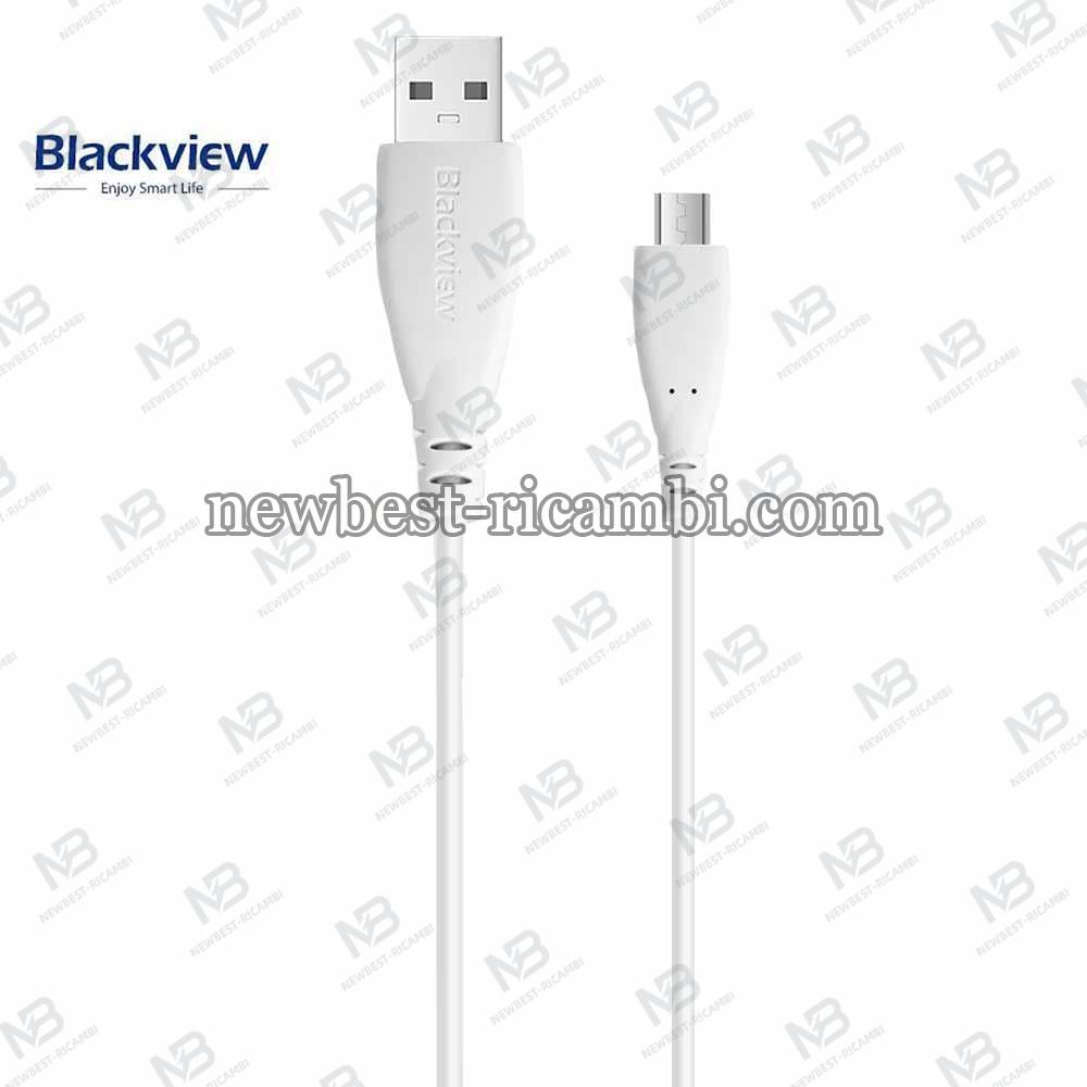 Blackview Charger Cable – Micro USB White in Bulk Original